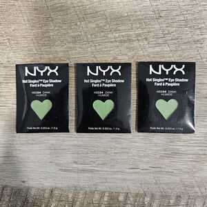 Lot of 3 NYX Hot Singles Eye Shadow Refills - HSS54 Dank Green NEW